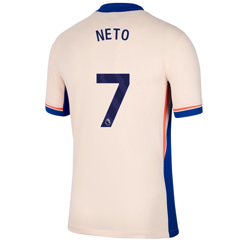 Enfant Maillot Pedro Neto #7 Beige Clair Tenues Extérieur 2024/25 T-Shirt Belgique