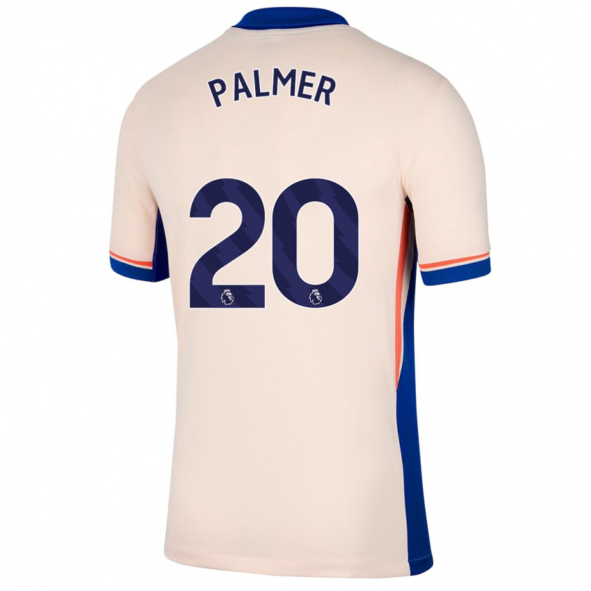 Enfant Maillot Cole Palmer #20 Beige Clair Tenues Extérieur 2024/25 T-Shirt Belgique