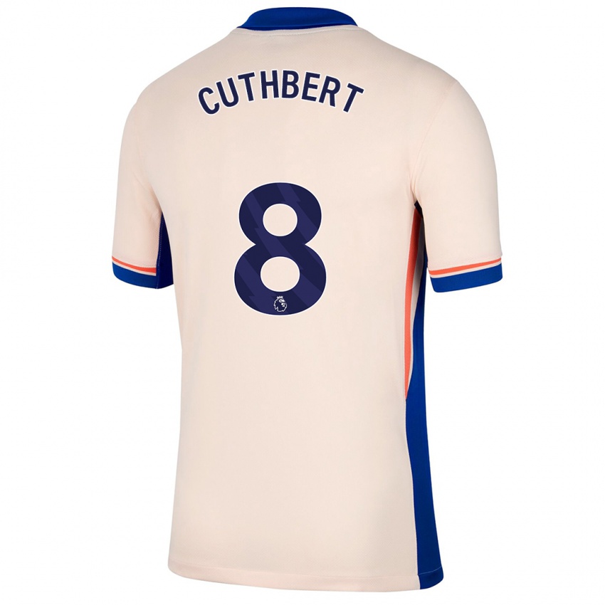 Enfant Maillot Erin Cuthbert #8 Beige Clair Tenues Extérieur 2024/25 T-Shirt Belgique