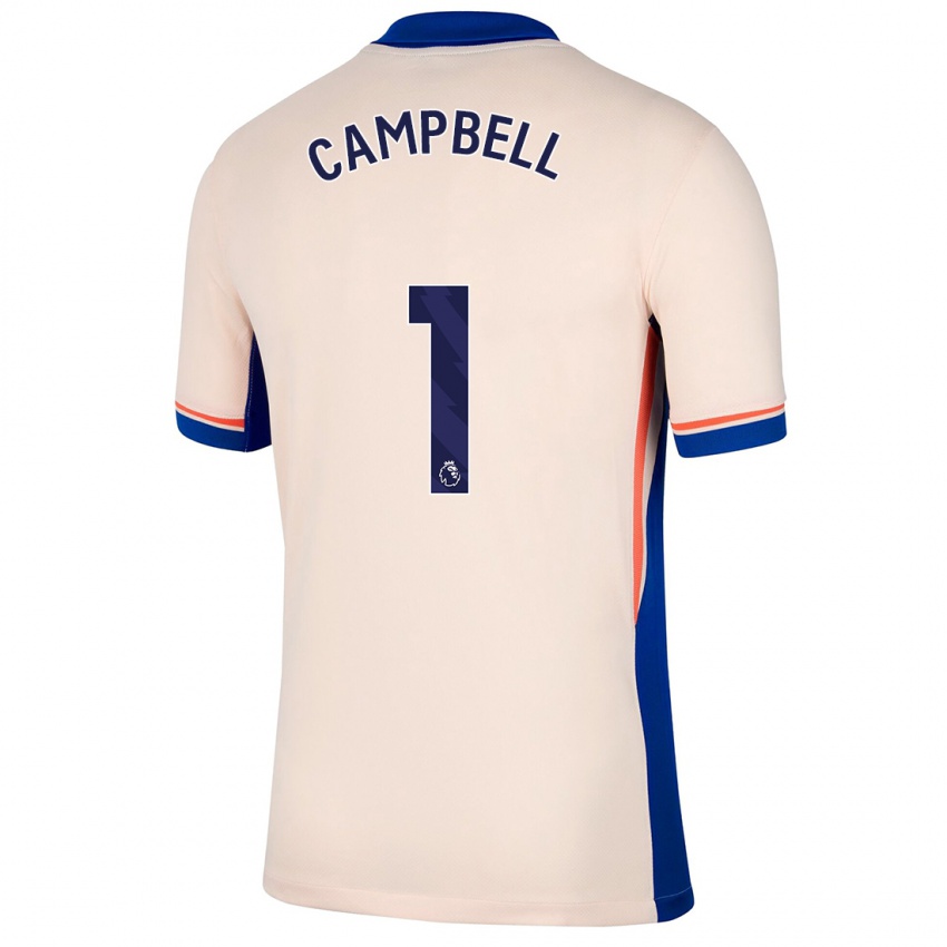 Enfant Maillot Luke Campbell #1 Beige Clair Tenues Extérieur 2024/25 T-Shirt Belgique