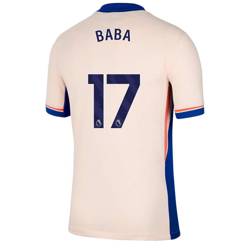 Enfant Maillot Abdul-Rahman Baba #17 Beige Clair Tenues Extérieur 2024/25 T-Shirt Belgique