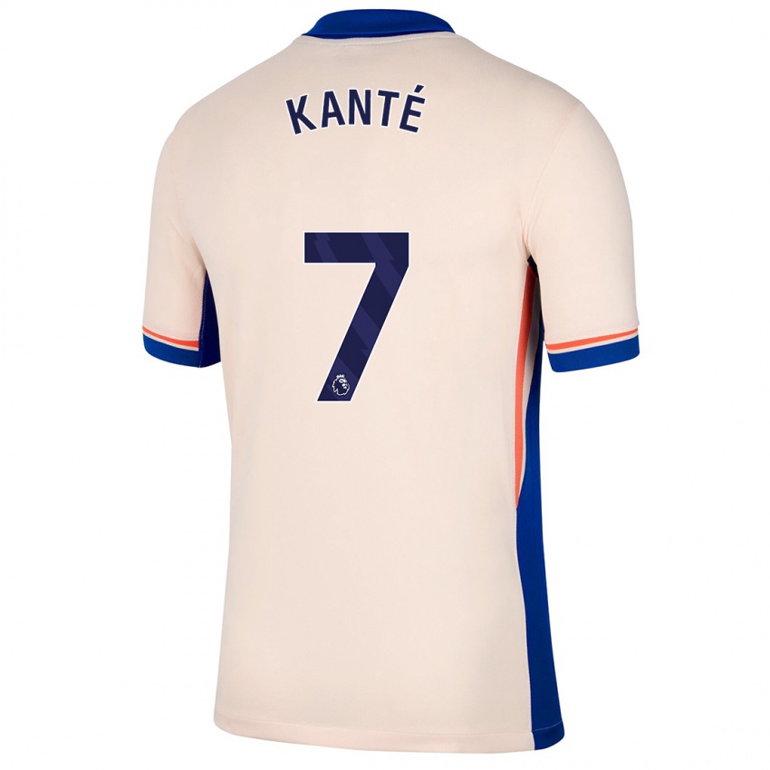 Enfant Maillot N'golo Kante #7 Beige Clair Tenues Extérieur 2024/25 T-Shirt Belgique