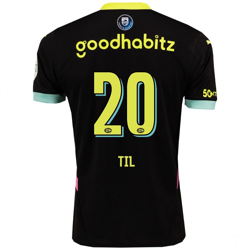 Kinder Guus Til #20 Schwarz Gelb Auswärtstrikot Trikot 2024/25 T-Shirt Belgien