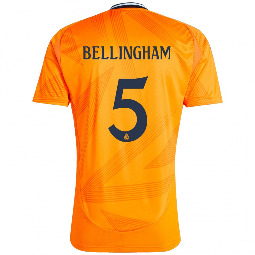 Enfant Maillot Jude Bellingham #5 Orange Tenues Extérieur 2024/25 T-Shirt Belgique