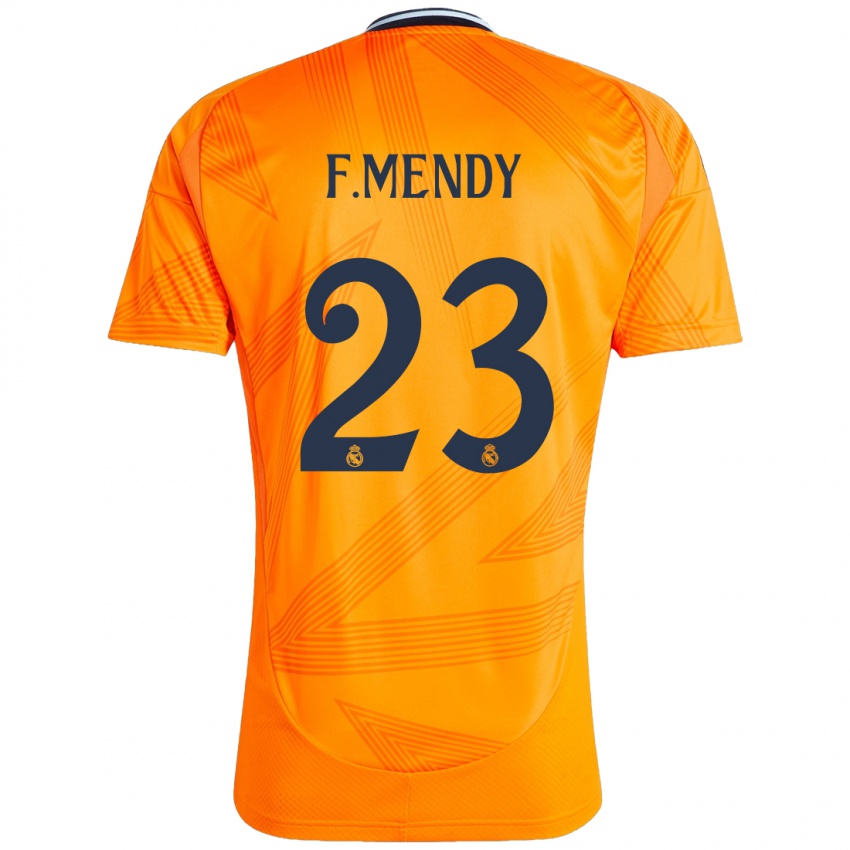 Kinder Ferland Mendy #23 Orange Auswärtstrikot Trikot 2024/25 T-Shirt Belgien