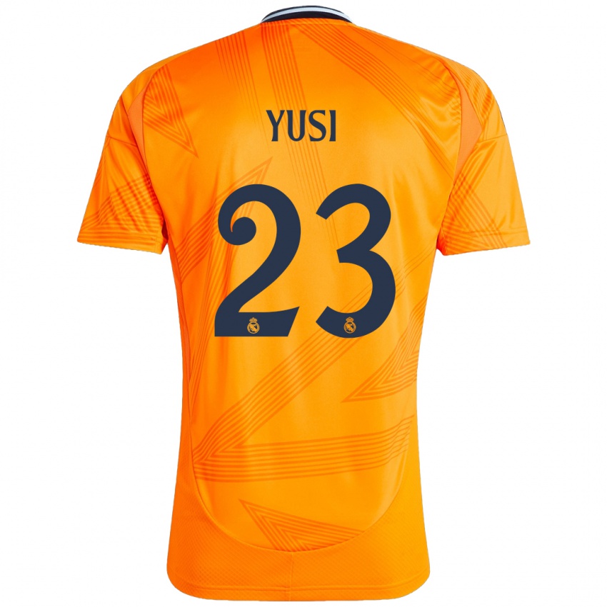 Kinder Yusi #23 Orange Auswärtstrikot Trikot 2024/25 T-Shirt Belgien