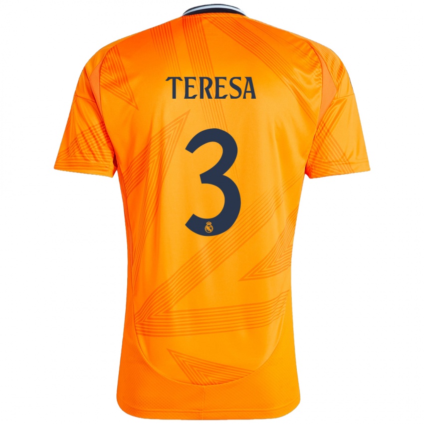 Kinderen Teresa Abelleira #3 Oranje Uitshirt Uittenue 2024/25 T-Shirt België