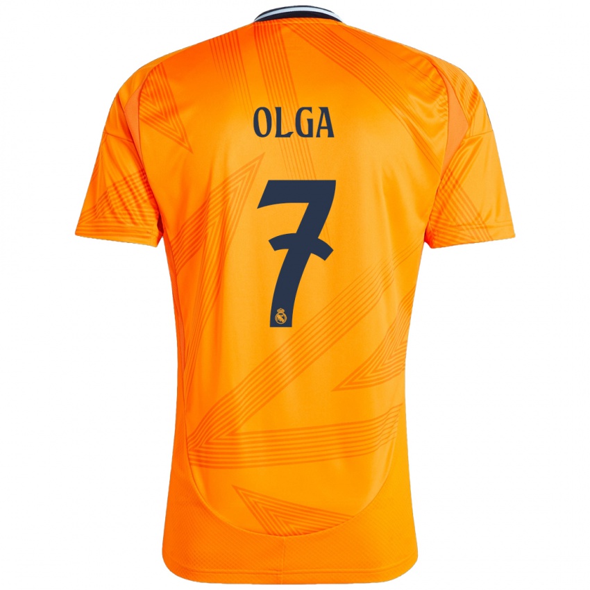 Kinderen Olga Carmona #7 Oranje Uitshirt Uittenue 2024/25 T-Shirt België