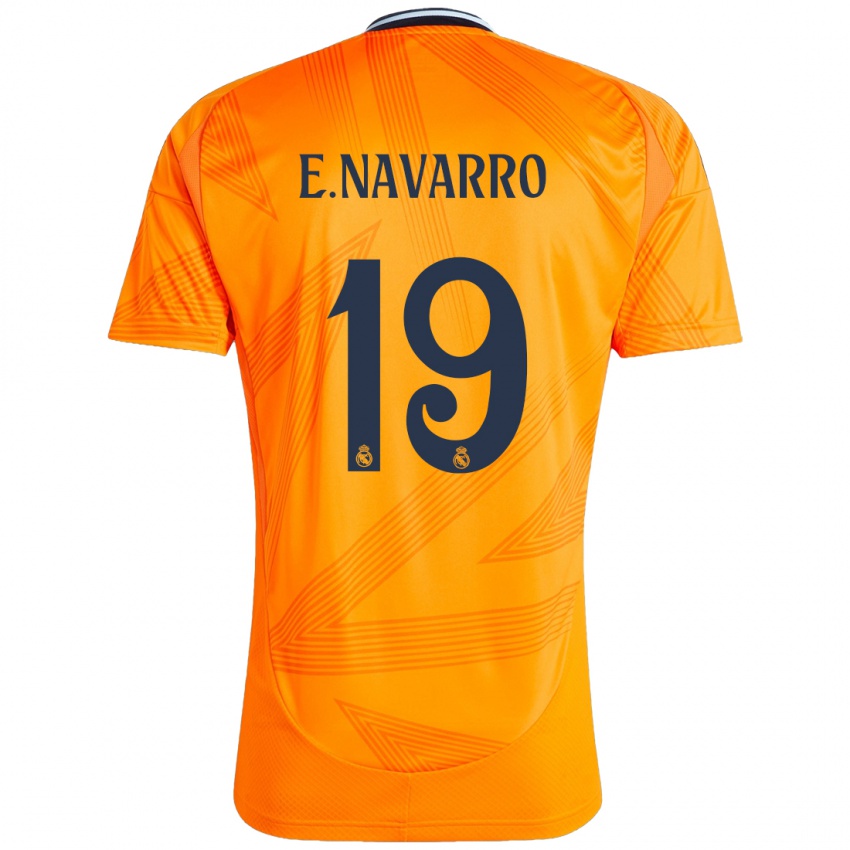 Kinder Eva Navarro #19 Orange Auswärtstrikot Trikot 2024/25 T-Shirt Belgien