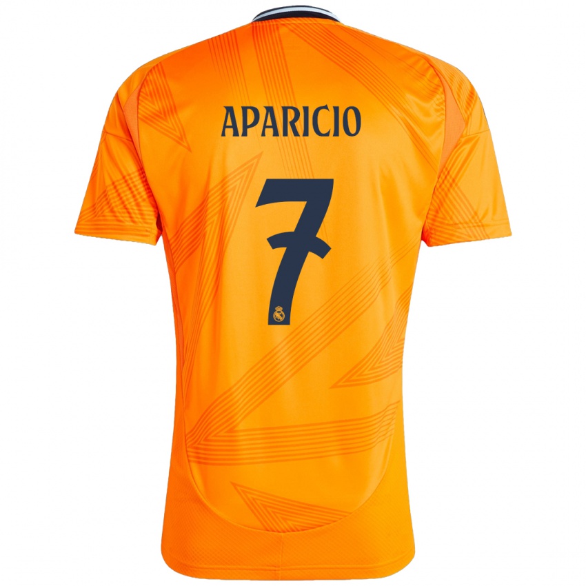 Kinderen Esteban Aparicio #7 Oranje Uitshirt Uittenue 2024/25 T-Shirt België