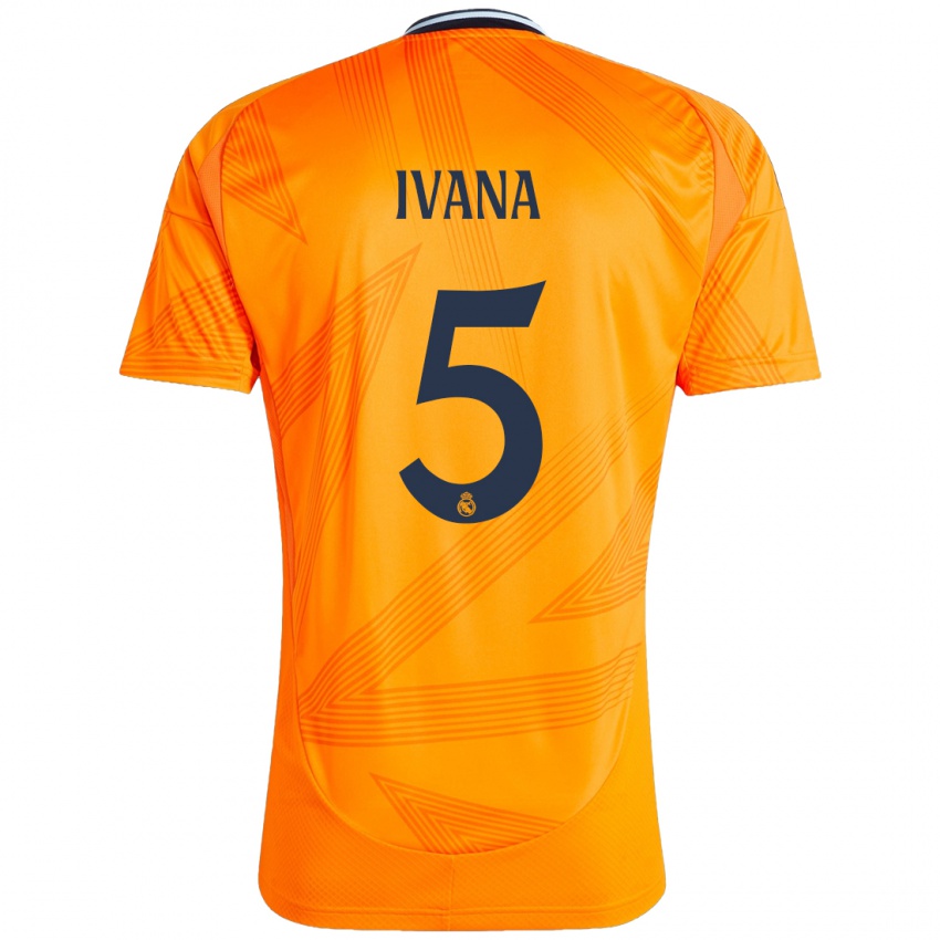 Kinderen Ivana Andres #5 Oranje Uitshirt Uittenue 2024/25 T-Shirt België