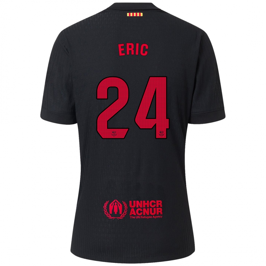 Enfant Maillot Eric Garcia #24 Noir Rouge Tenues Extérieur 2024/25 T-Shirt Belgique