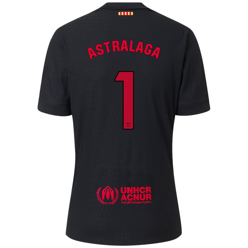 Kinderen Ander Astralaga #1 Zwart Rood Uitshirt Uittenue 2024/25 T-Shirt België