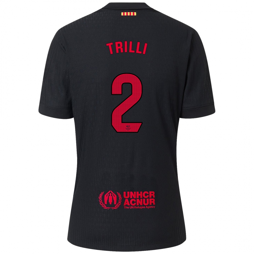 Enfant Maillot Trilli #2 Noir Rouge Tenues Extérieur 2024/25 T-Shirt Belgique