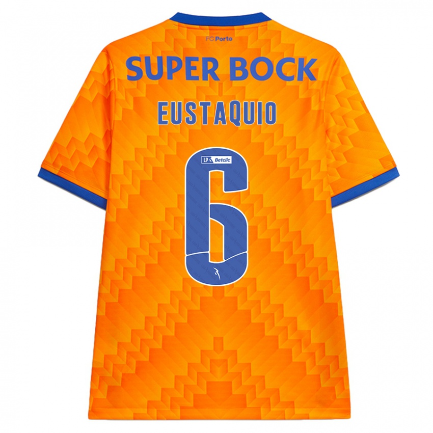 Enfant Maillot Stephen Eustaquio #6 Orange Tenues Extérieur 2024/25 T-Shirt Belgique