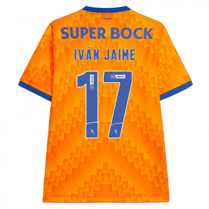 Enfant Maillot Iván Jaime #17 Orange Tenues Extérieur 2024/25 T-Shirt Belgique