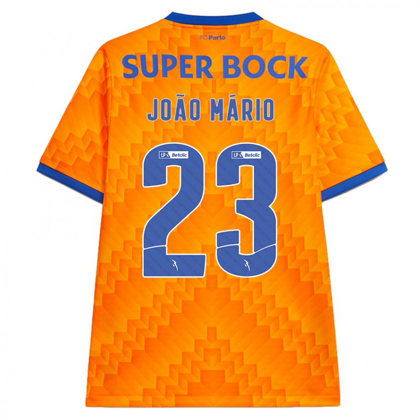 Enfant Maillot Joao Mario #23 Orange Tenues Extérieur 2024/25 T-Shirt Belgique