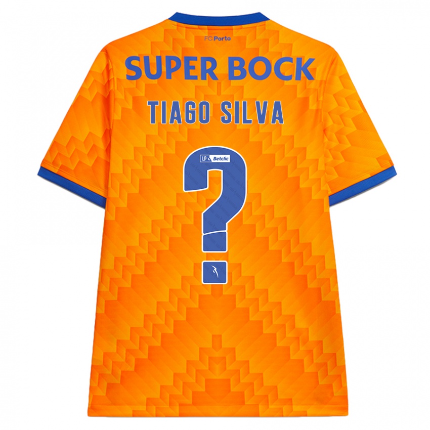 Kinderen Tiago Silva #0 Oranje Uitshirt Uittenue 2024/25 T-Shirt België