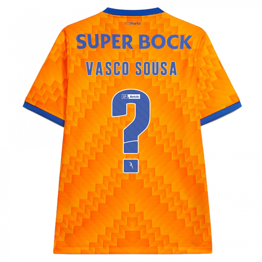 Kinderen Vasco Sousa #0 Oranje Uitshirt Uittenue 2024/25 T-Shirt België