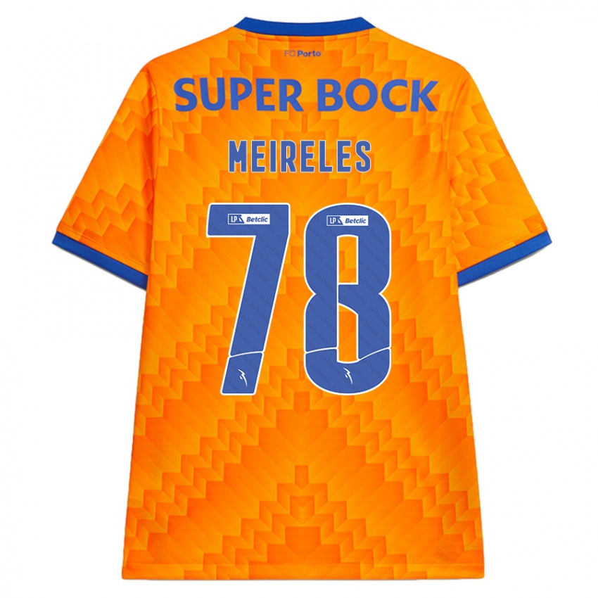 Enfant Maillot Jorge Meireles #78 Orange Tenues Extérieur 2024/25 T-Shirt Belgique