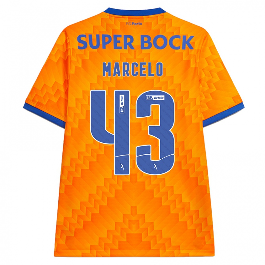 Enfant Maillot Joao Marcelo #43 Orange Tenues Extérieur 2024/25 T-Shirt Belgique