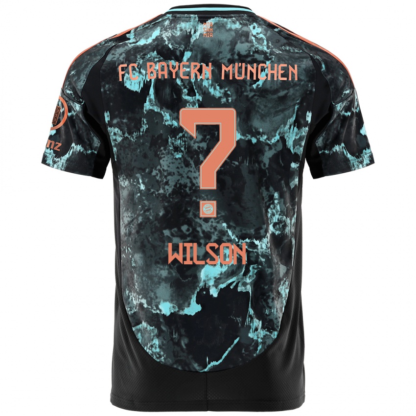 Kinderen Oluwaseyi Wilson #0 Zwart Uitshirt Uittenue 2024/25 T-Shirt België