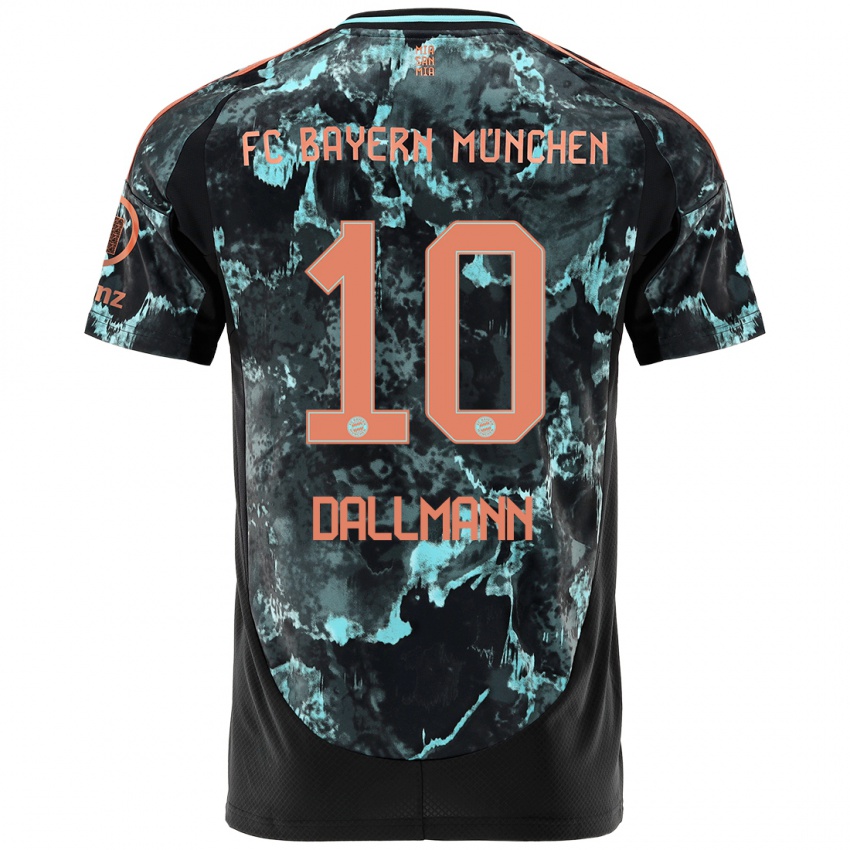 Kinderen Linda Dallmann #10 Zwart Uitshirt Uittenue 2024/25 T-Shirt België