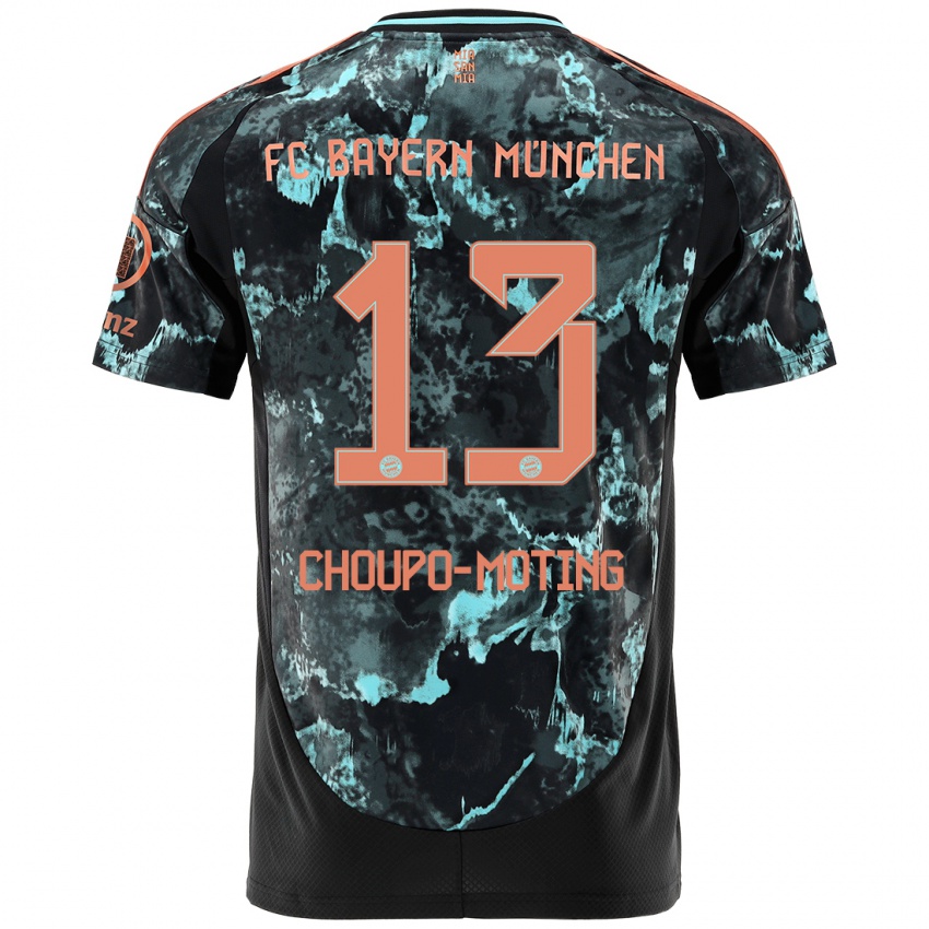 Kinder Eric Maxim Choupo-Moting #13 Schwarz Auswärtstrikot Trikot 2024/25 T-Shirt Belgien