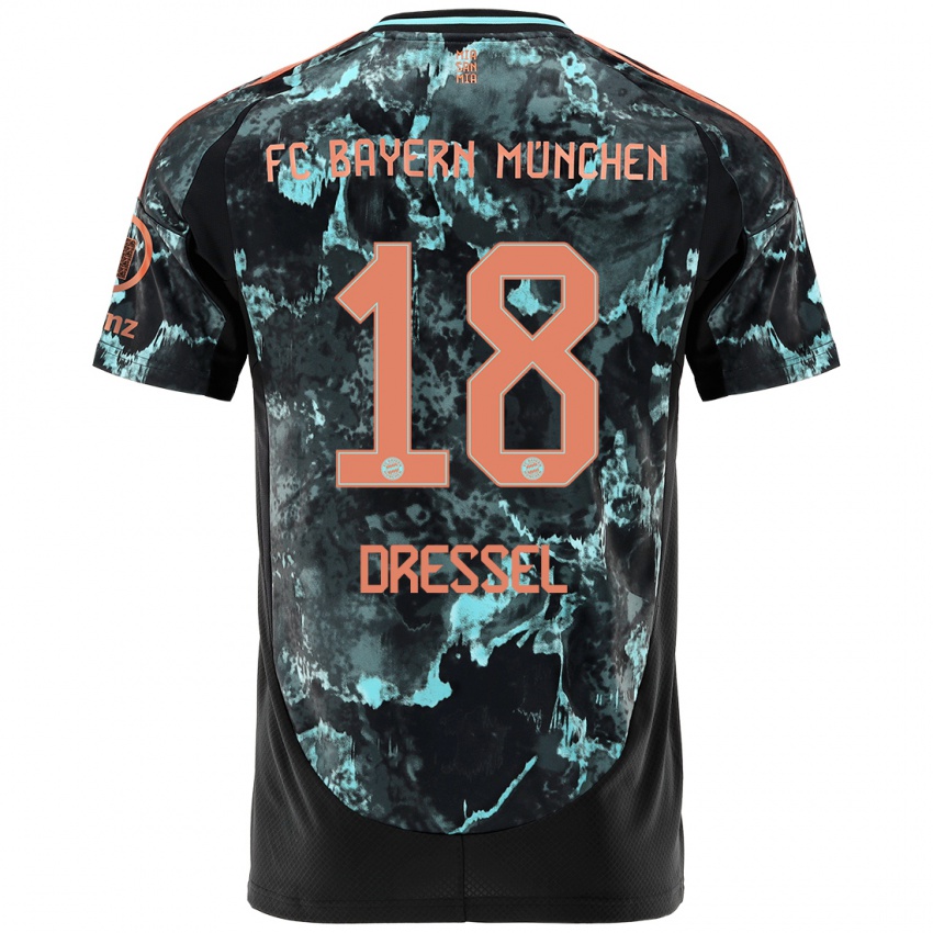 Kinderen Timon Dressel #18 Zwart Uitshirt Uittenue 2024/25 T-Shirt België