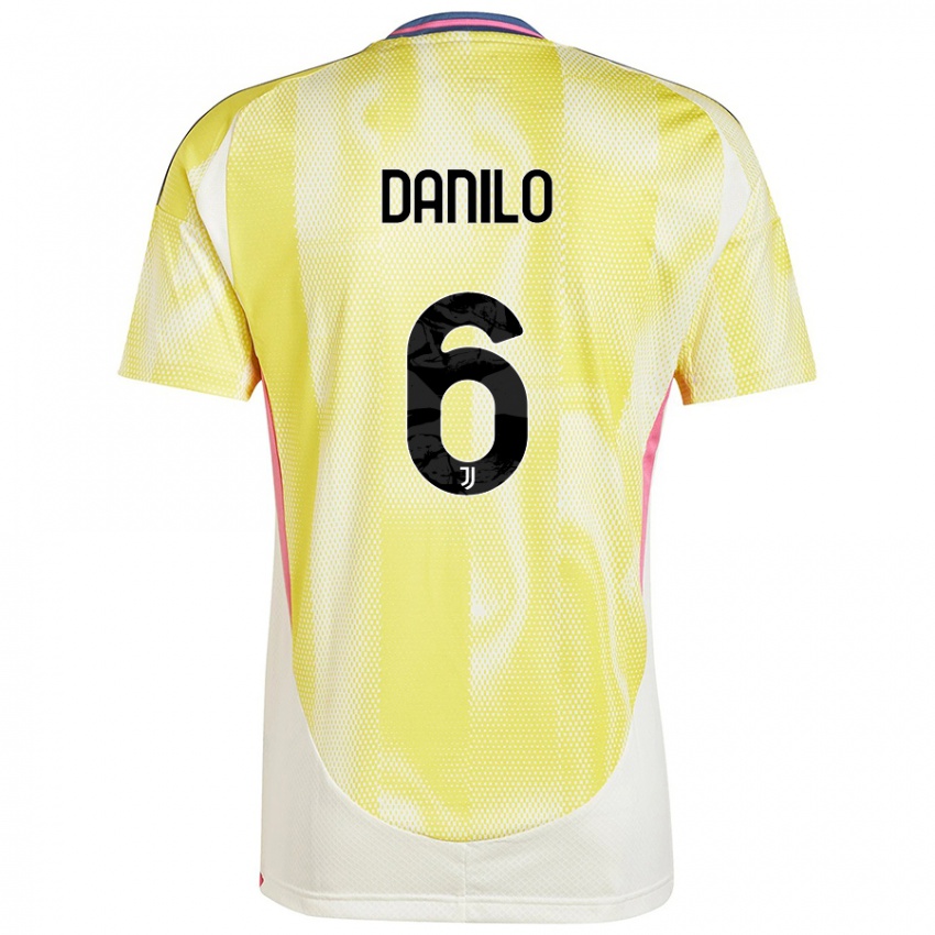 Enfant Maillot Danilo #6 Jaune Solaire Tenues Extérieur 2024/25 T-Shirt Belgique