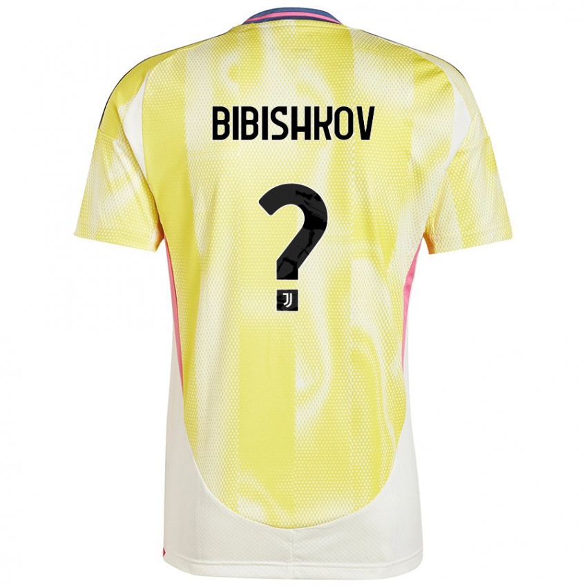 Enfant Maillot Marsel Bibishkov #0 Jaune Solaire Tenues Extérieur 2024/25 T-Shirt Belgique