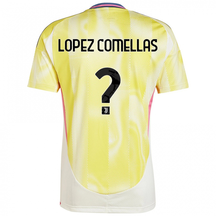 Enfant Maillot Ivan Lopez Comellas #0 Jaune Solaire Tenues Extérieur 2024/25 T-Shirt Belgique