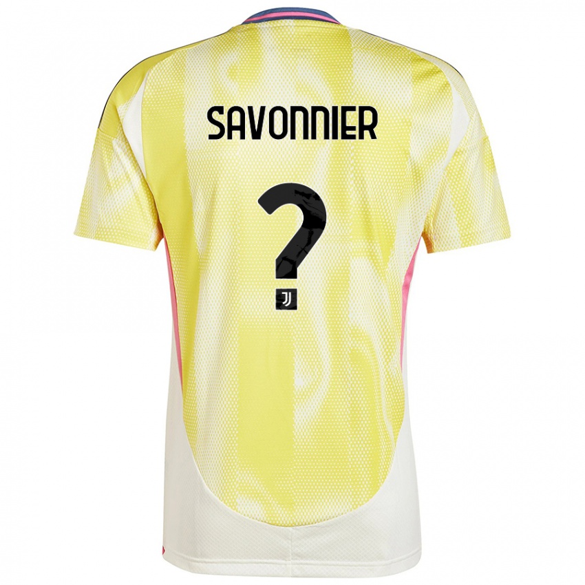 Enfant Maillot Nelson Savonnier #0 Jaune Solaire Tenues Extérieur 2024/25 T-Shirt Belgique