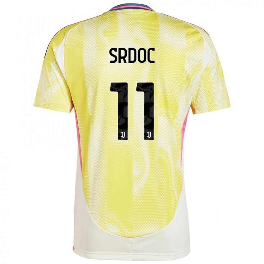 Enfant Maillot Ivano Srdoc #11 Jaune Solaire Tenues Extérieur 2024/25 T-Shirt Belgique