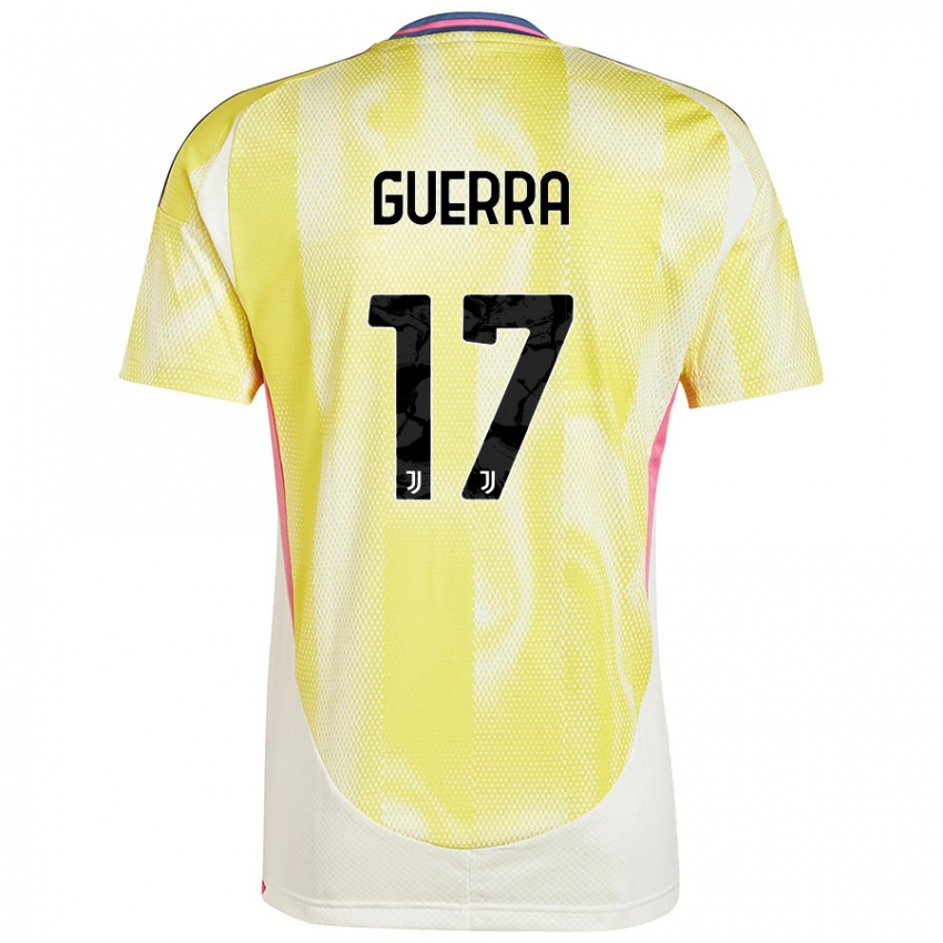 Enfant Maillot Simone Guerra #17 Jaune Solaire Tenues Extérieur 2024/25 T-Shirt Belgique