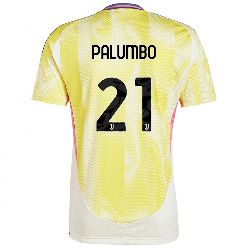 Enfant Maillot Martin Palumbo #21 Jaune Solaire Tenues Extérieur 2024/25 T-Shirt Belgique