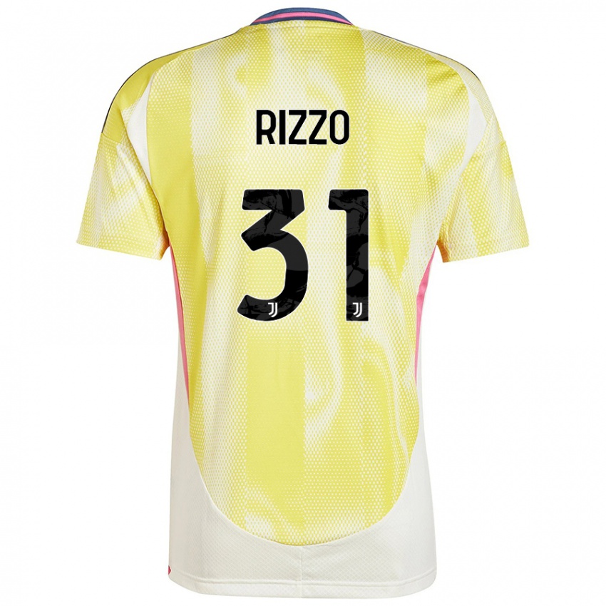 Enfant Maillot Niccolò Rizzo #31 Jaune Solaire Tenues Extérieur 2024/25 T-Shirt Belgique