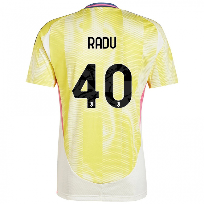 Enfant Maillot Riccardo Radu #40 Jaune Solaire Tenues Extérieur 2024/25 T-Shirt Belgique