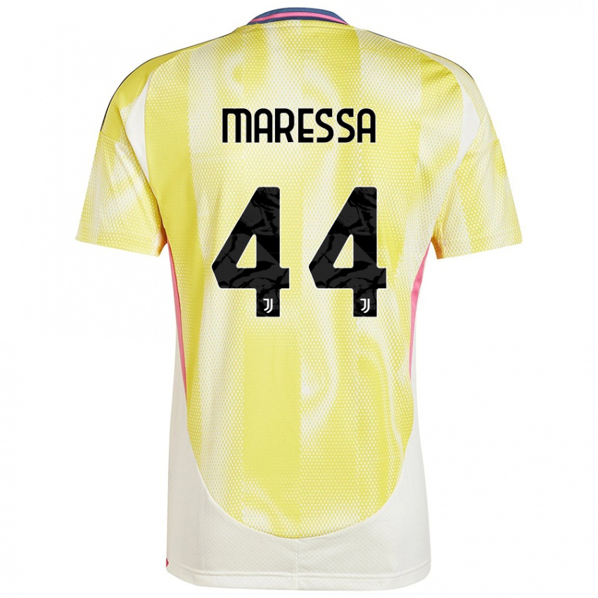 Enfant Maillot Tommaso Maressa #44 Jaune Solaire Tenues Extérieur 2024/25 T-Shirt Belgique