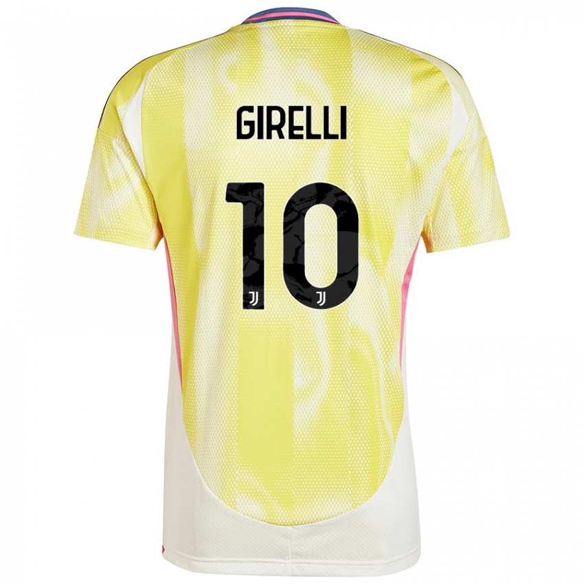 Enfant Maillot Cristiana Girelli #10 Jaune Solaire Tenues Extérieur 2024/25 T-Shirt Belgique