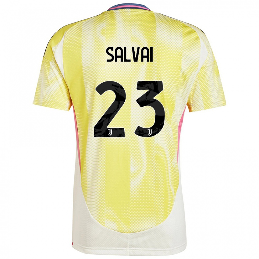 Enfant Maillot Cecilia Salvai #23 Jaune Solaire Tenues Extérieur 2024/25 T-Shirt Belgique