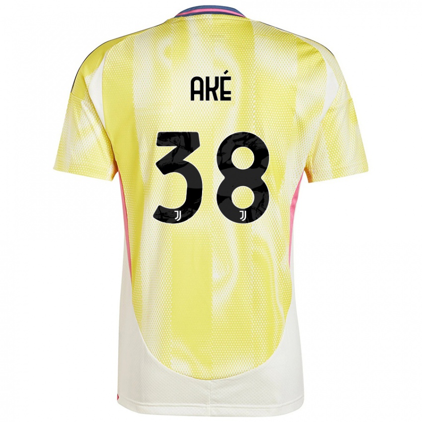 Enfant Maillot Marley Ake #38 Jaune Solaire Tenues Extérieur 2024/25 T-Shirt Belgique