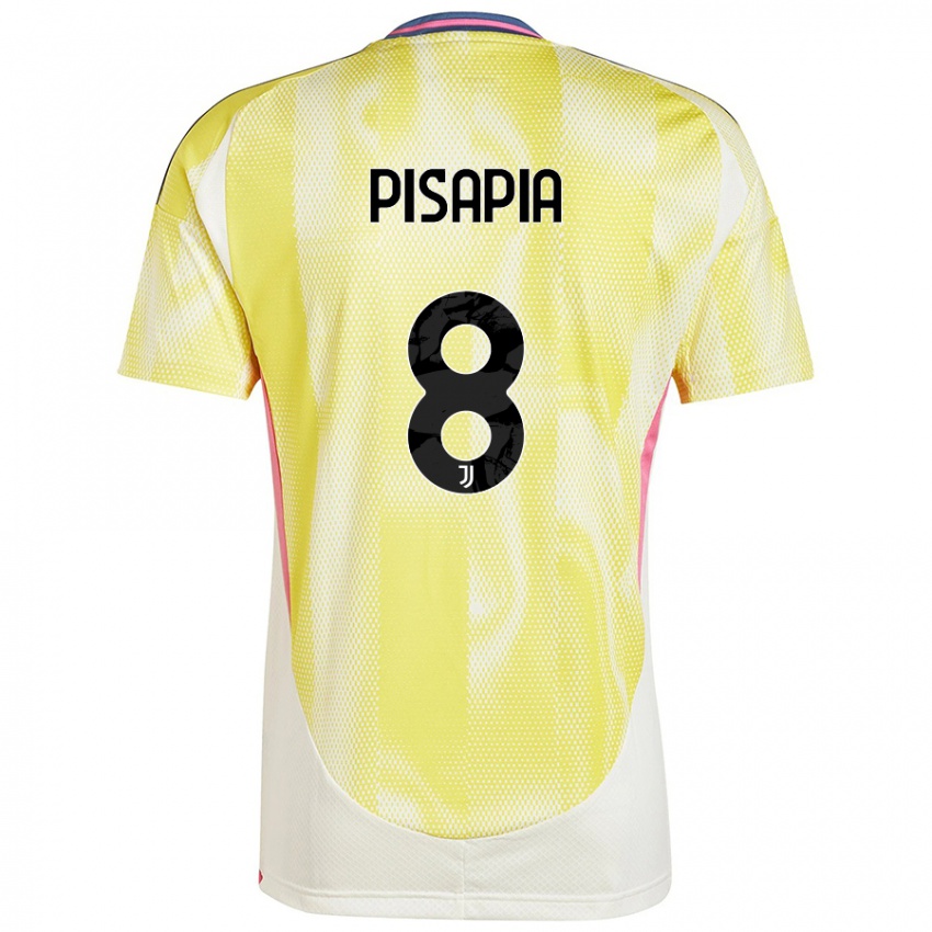 Enfant Maillot Luciano Pisapia #8 Jaune Solaire Tenues Extérieur 2024/25 T-Shirt Belgique