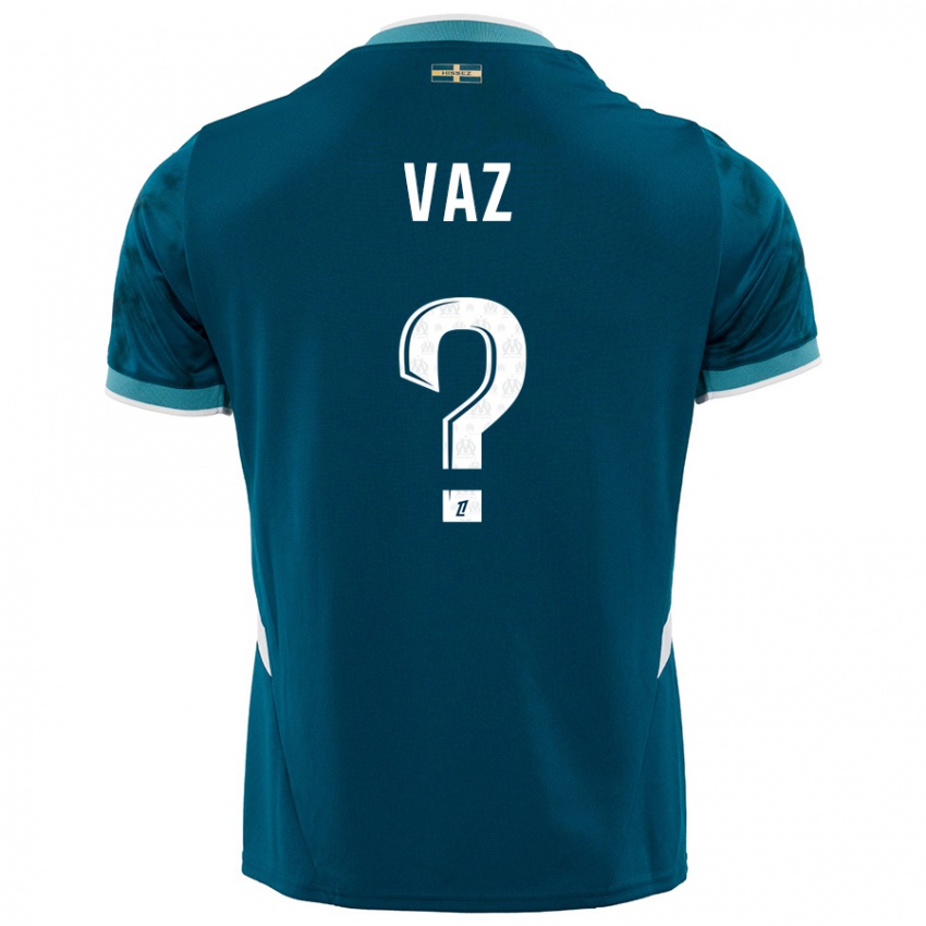 Enfant Maillot Robinio Vaz #0 Turquoise Bleu Tenues Extérieur 2024/25 T-Shirt Belgique