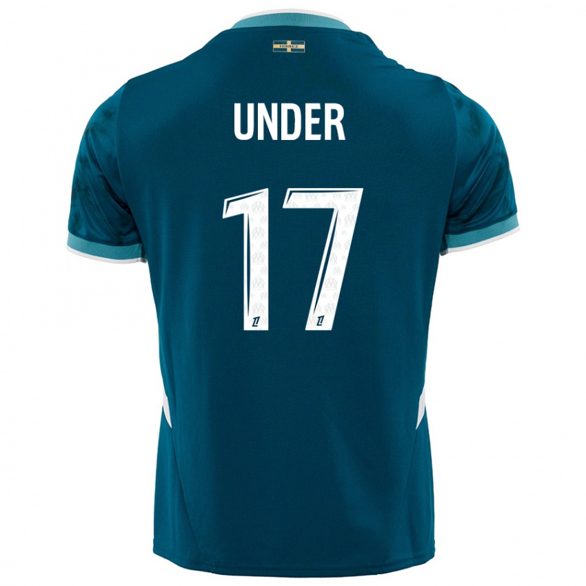 Kinderen Cengiz Under #17 Turkoois Blauw Uitshirt Uittenue 2024/25 T-Shirt België