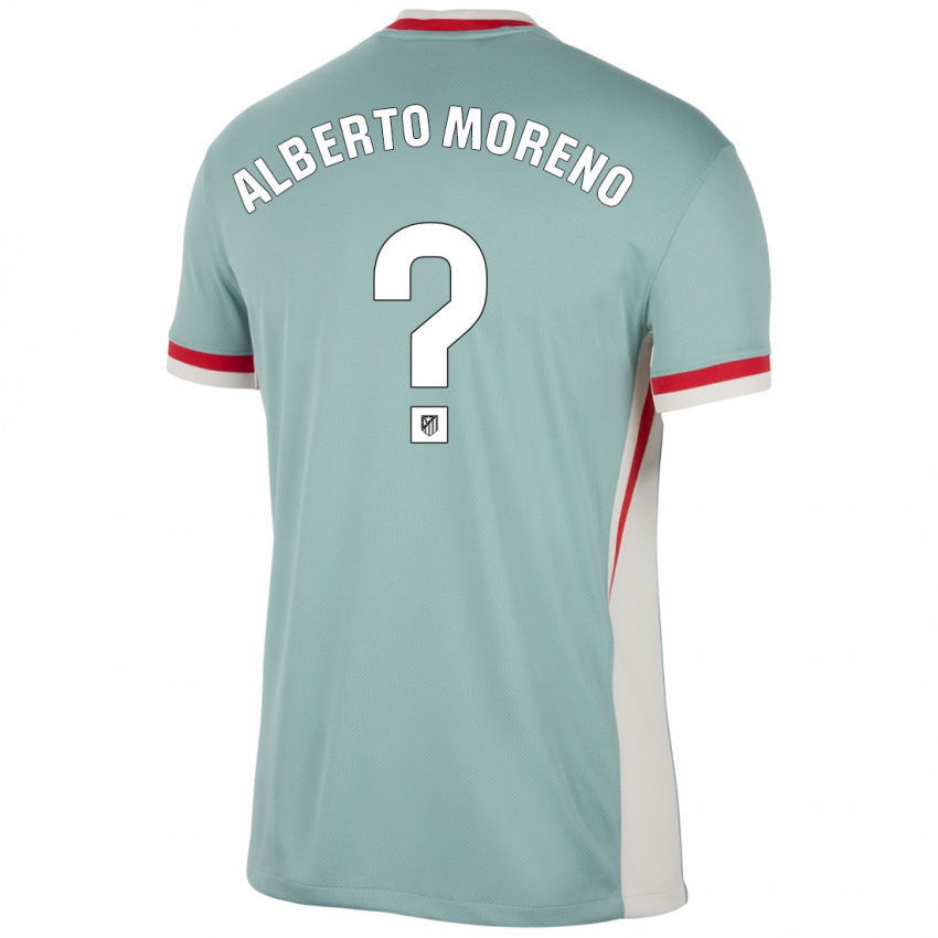 Kinderen Alberto Moreno #0 Lichtbeige Blauw Uitshirt Uittenue 2024/25 T-Shirt België