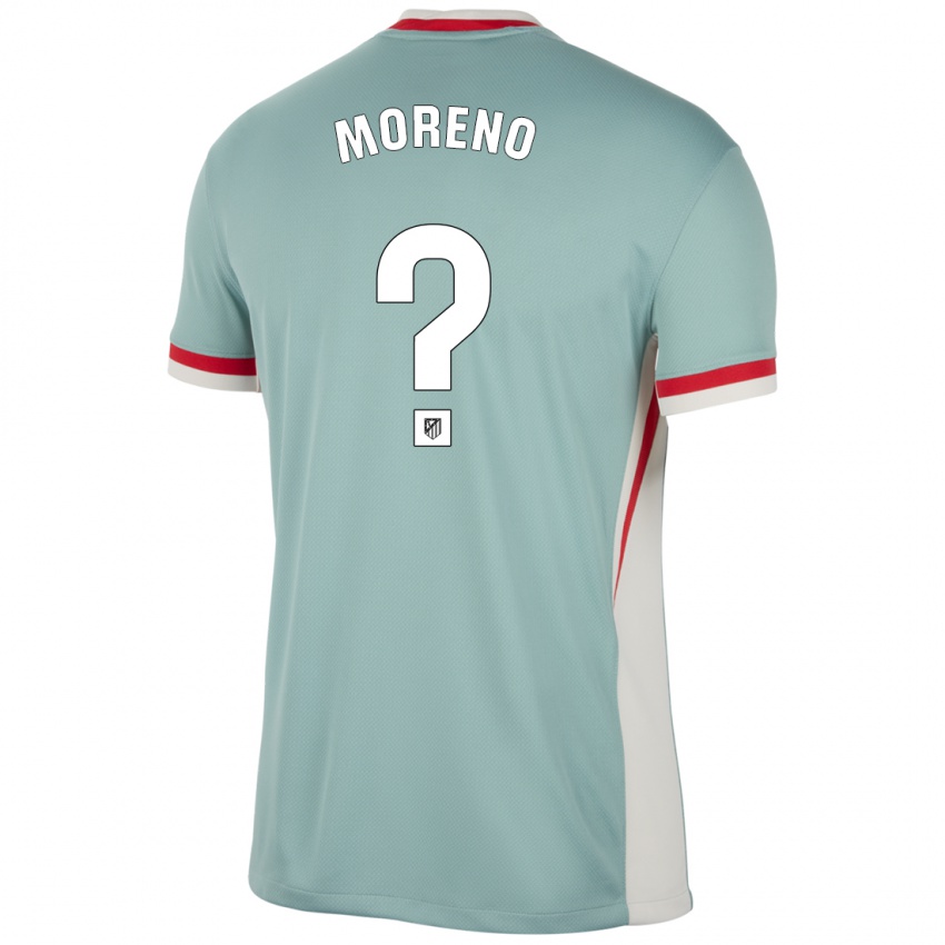 Kinder Álvaro Moreno #0 Hellbeige Blau Auswärtstrikot Trikot 2024/25 T-Shirt Belgien