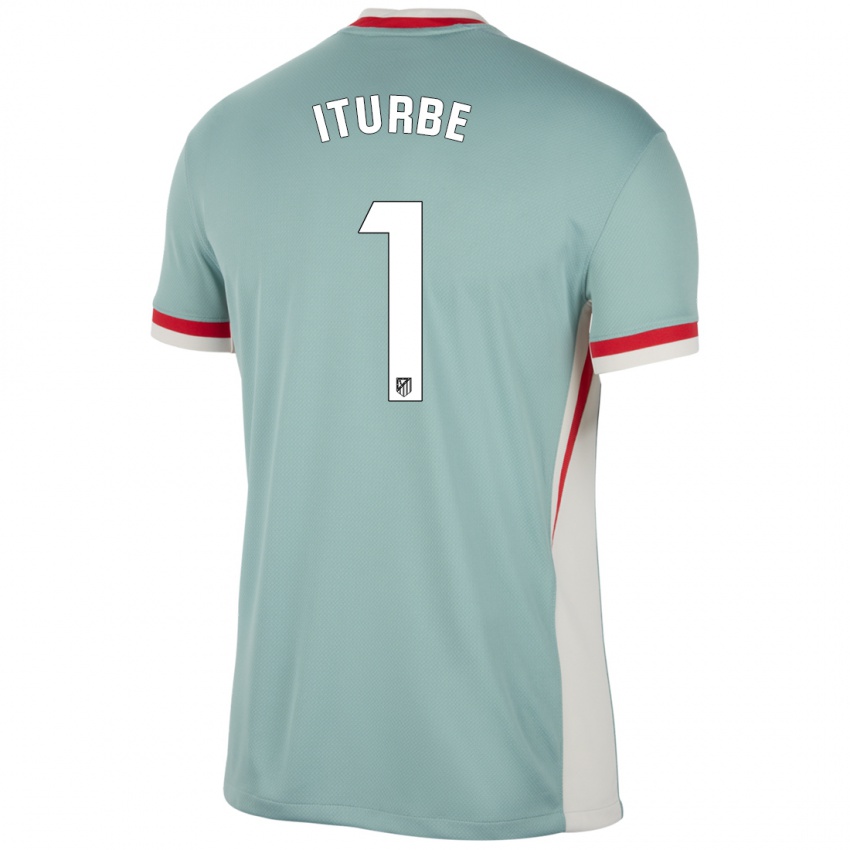 Kinder Alejandro Iturbe #1 Hellbeige Blau Auswärtstrikot Trikot 2024/25 T-Shirt Belgien