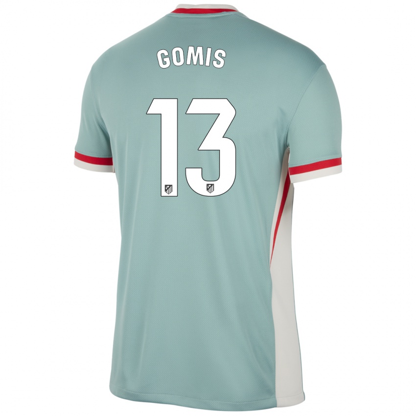 Kinder Antonio Gomis #13 Hellbeige Blau Auswärtstrikot Trikot 2024/25 T-Shirt Belgien