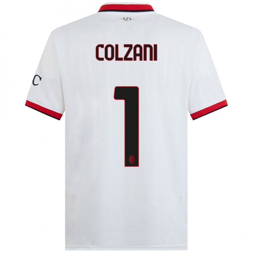 Kinderen Edoardo Colzani #1 Wit Zwart Rood Uitshirt Uittenue 2024/25 T-Shirt België